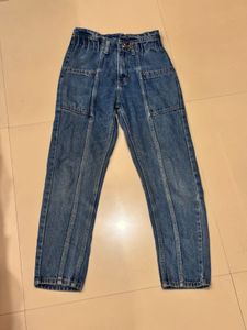 High Waisted Denim Jeans