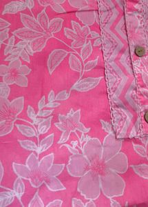 Pink Floral Kurta