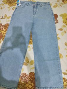 Light Wash Wide Leg Jeans