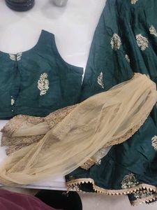 Elegant Green Lehenga for young girls