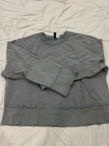 Gray Oversized Sweatshirt