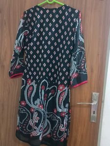 Stylish Printed Kurta with Embellishments