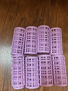 Purple Hair Rollers Set