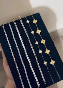 Elegant Clover & Gemstone Bracelet
