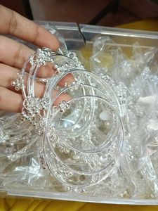 Exquisite Silver Anklets with Bells