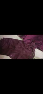 Elegant Maroon Brocade Indian Outfit