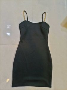 Urbanic Little Black Dress with Chain Straps