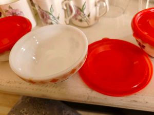 3 Pcs Glass Bowls With Lid