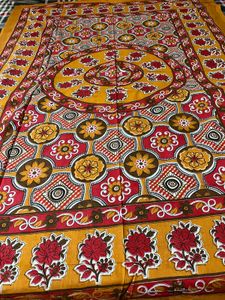 Vibrant Floral Print Bedsheet