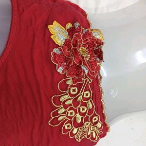 Red ⭐Embroidered Briefs