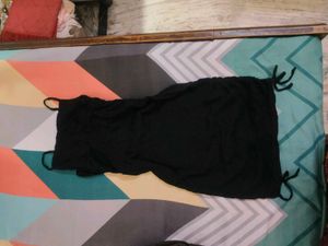 Chic Black Spaghetti Strap Dress