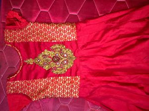Red & Gold Ethnic Dress
