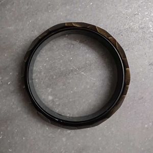 Unique Brown Patterned Bangle Bracelet