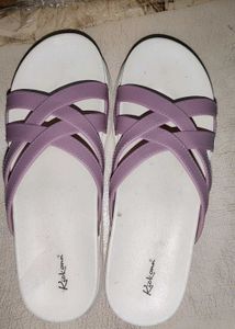 Stylish Lavender Flat Sandals and it's new slipper