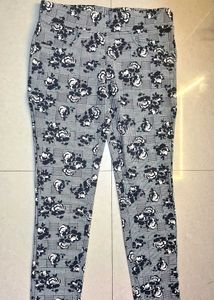 Chic Floral Plaid Pants
