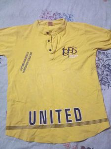 Yellow "United" Graphic T-Shirt