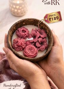 Artisan Floral Coconut Candle