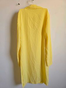 Pale Yellow Lightweight Longline Jacket