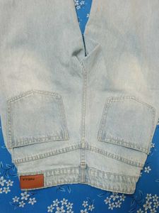 Distressed Light Wash Denim Jeans