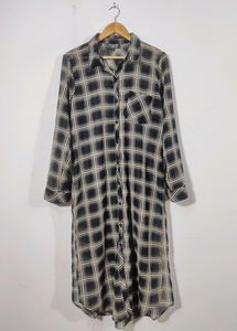 Black Checked Kurti (Women)