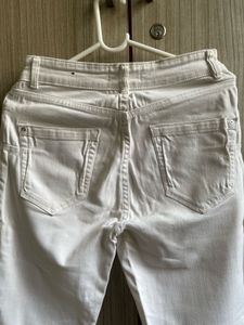 Mango White Skinny Fit Jeans