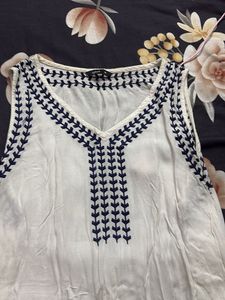 Boho Embroidered Sleeveless Top