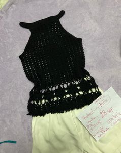 Chic Crochet Halter Top32-34 set