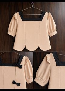 Chic Peach Textured Blouse bust 44inc