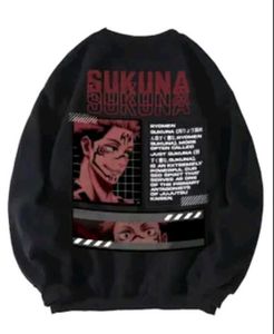 Black full sleeve printed Sweatshirt
