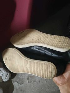 Classic Black Ballerina Wedges
