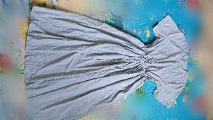 Light Blue Drawstring Maxi Dress