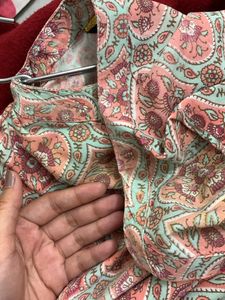 Printed Peach Kurta(xxl)
