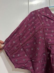 Boho Floral Print Peplum Blouse