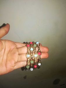 Bohemian Leaf &amp; Bell Dangle Bangle Set