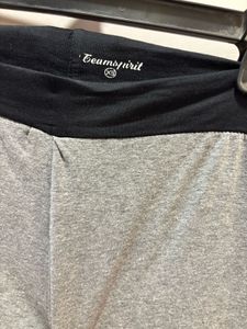 Grey Athletic Pants with Logo