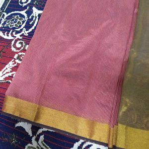 Karishma Silk Stripe Saree without blouse piece