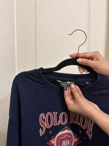 Navy Blue Sweatshirt with Pockets