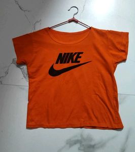Nike Orange Graphic Tee