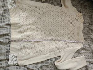 Lace Trim Knit Dress- one mark of fabric at back
