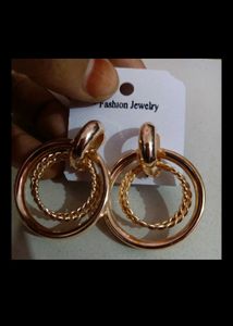 Stylish Double Hoop Earrings