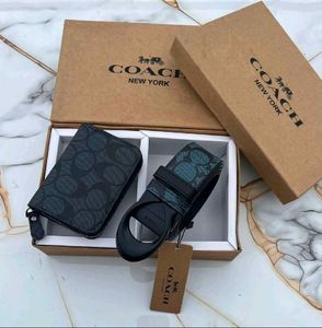 Coach Belt & Wallet Set