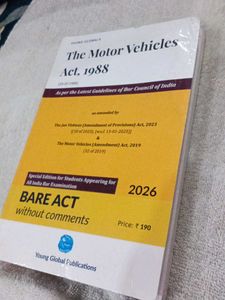 The Motor Vehicles Act, 1988 - Bare Act