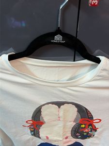 Cute Bunny Graphic Crop T-Shirt