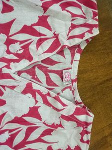 Vibrant Pink Floral Kurta