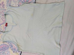 Light Blue Sleeveless Top