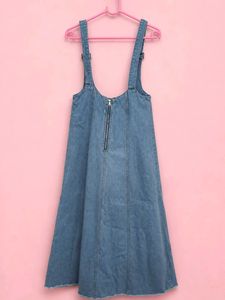 Denim Pinafore Dress
