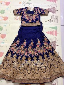 Stunning Navy Blue specially crafted Lehenga😍