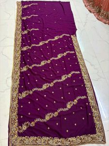Beautiful purple 💜 saree