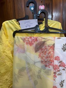NUMA COUTURE Yellow Chikankari Kurta Set
