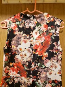 Floral Print Sleeveless Maxi Dress